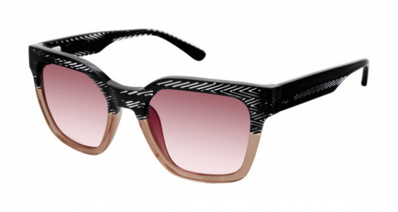 L.A.M.B. LA548 Sunglasses, Black Blush (BLK)