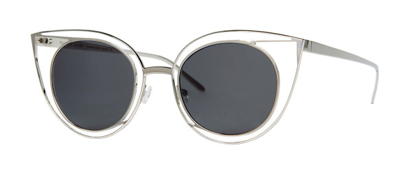 Thierry Lasry Morphology Sunglasses, 500 GREY - Silver w/ grey lenses