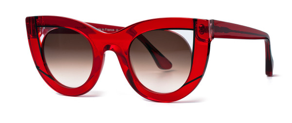 Thierry Lasry WAVVVY Sunglasses, 462 - Translucent Red & Clear
