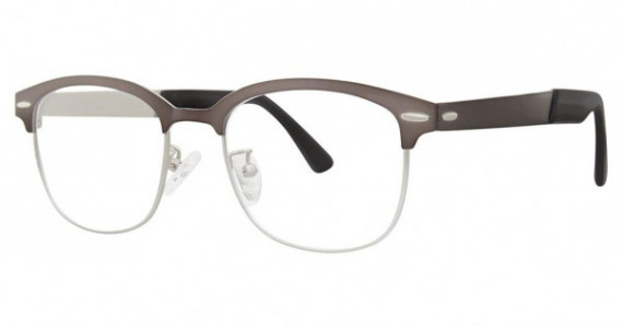 Big Mens Eyewear Club BIG SAVE Eyeglasses, Matte Gunmetal/Silver