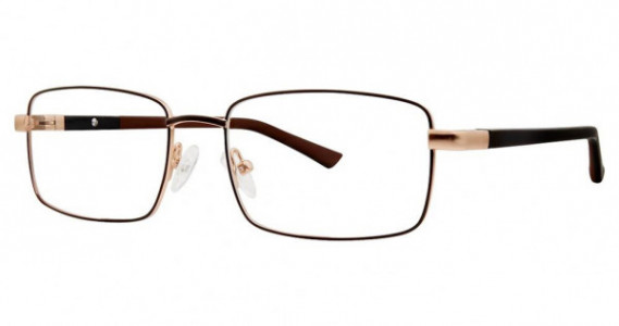 Modz SALUTE Eyeglasses, Matte Brown/Gold
