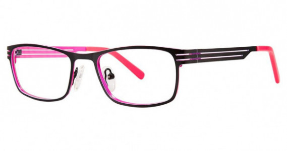 Modz EXCITING Eyeglasses, Matte Black/Hot Pink
