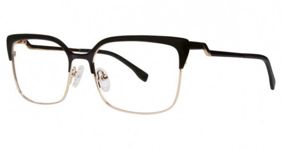 Genevieve Attitude Eyeglasses, black/gold