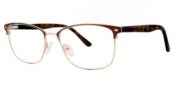Genevieve Beautiful Eyeglasses, matte brown/gold
