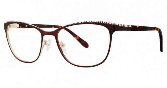 Genevieve Hypnotic Eyeglasses, matte brown/gold