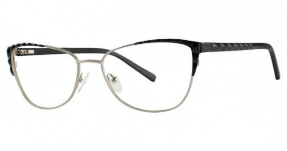 Genevieve Prominent Eyeglasses, black/silver