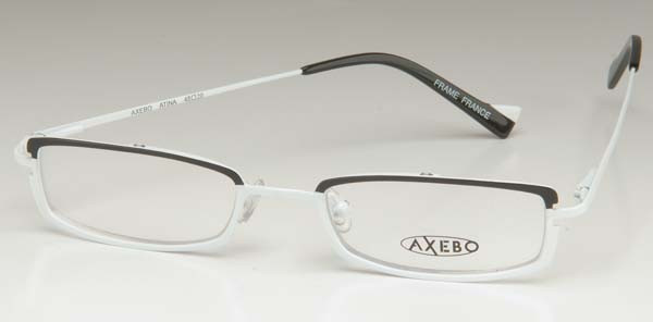 Axebo Atina Eyeglasses, 4-Black/White
