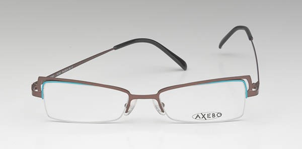 Axebo Ruska Eyeglasses, 6-Brown/Turquoise