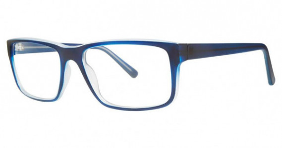 Modern Optical HALFTIME Eyeglasses, Navy Matte