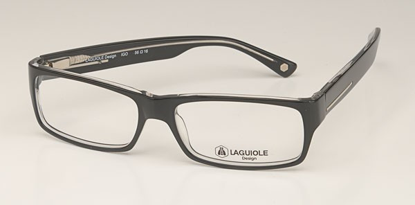 Laguiole Igo Eyeglasses, 1-Black/Crystal