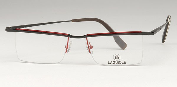 Laguiole Tomy Eyeglasses, 1-Matte Black/Red