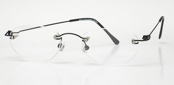 New Attitude NA-23 Eyeglasses, 4 - Black