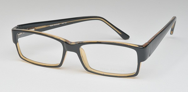 New Attitude NA43 Eyeglasses, 2-Black/Brown