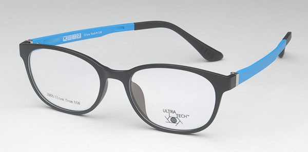 Ultra Tech UT116 Eyeglasses, 3 - Matte Black/Satin Blue