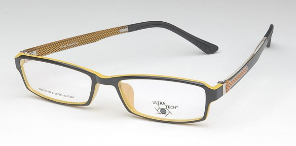 Ultra Tech UT213 Eyeglasses, 1 - Black/Yellow