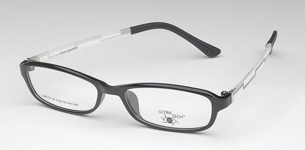 Ultra Tech UT214 Eyeglasses, 1 - Shiny Black/White
