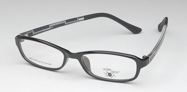 Ultra Tech UT214 Eyeglasses, 2 - Shiny Black/Silver