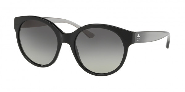 Tory Burch TY7123 Sunglasses, 170911 BLACK GREY GRADIENT (BLACK)