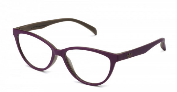 adidas Originals AOR007O Eyeglasses, Purple/Dark Brown .019.040