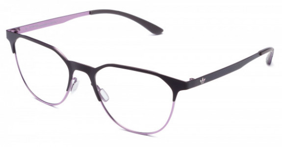 adidas Originals AOM005O Eyeglasses, Black/Lavander .009.015