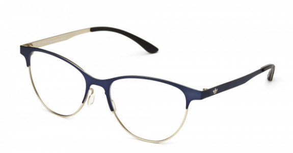 adidas Originals AOM002O Eyeglasses, Denim/Gold .028.120