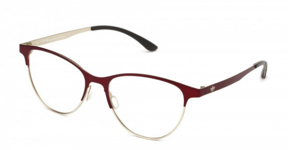 adidas Originals AOM002O Eyeglasses, Red/Gold .053.120