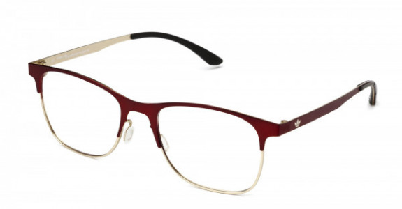 adidas Originals AOM001O Eyeglasses, Red/Gold .053.120