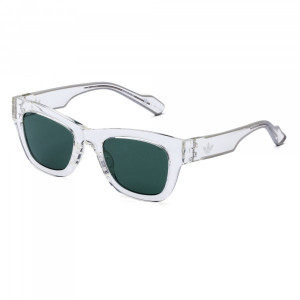 adidas Originals AOG003 Sunglasses, Semi-Trans Crystal (Full/Green) .012.000
