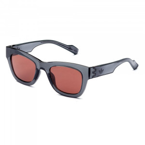 adidas Originals AOG003 Sunglasses, Semi-Trans Dark Grey (Red Fullshaded) .070.000