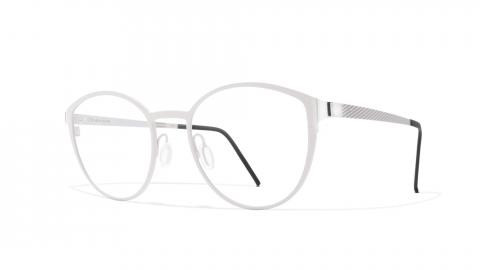 Blackfin Arch Cape Eyeglasses, White & Titanium - C754
