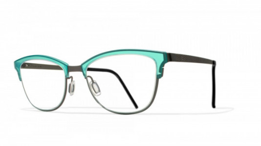 Blackfin Cap Martinet Eyeglasses, Titanium & Water - C851