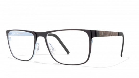 Blackfin Leon Eyeglasses, BLACK/L. BLUE 528