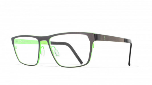 Blackfin Lincoln Eyeglasses, Gunmetal & Green - C469