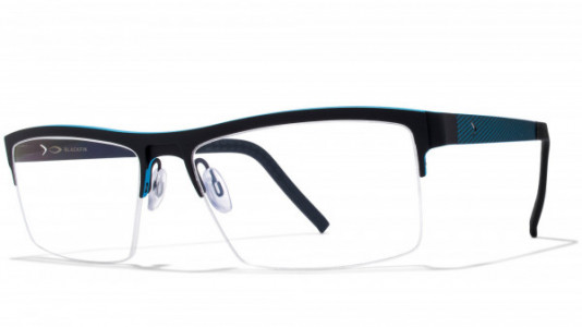 Blackfin Raymond Eyeglasses, BLACK/CYAN 423
