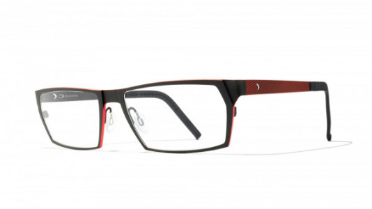 Blackfin Spectrum Eyeglasses, Black & Red - C432