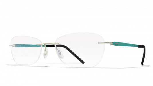 Blackfin Wave Dancer Eyeglasses, Silv & Green *An - C325