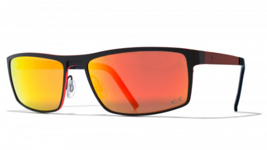 Blackfin Shanks Sun Sunglasses, Black/Red/MrOrange 432
