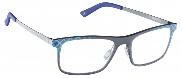 Mad In Italy Amleto Eyeglasses, Grey & Blue - B01