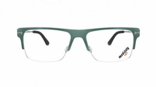 Mad In Italy Don Carlo Eyeglasses, Z03 - Green/Silver