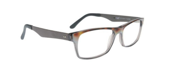Mad In Italy Enzo Eyeglasses, Tortoise/Grey Carbon F15