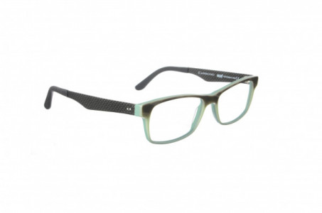 Mad In Italy Enzo Eyeglasses, Ivory/Green Carbon Z13