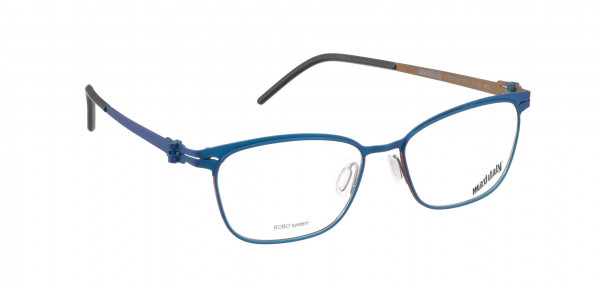 Mad In Italy Perlina Eyeglasses, Blue/Orange B03