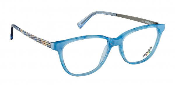 Mad In Italy Primula Eyeglasses, Marble Blue/Multi K03