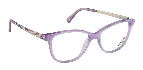 Mad In Italy Primula Eyeglasses, Marble Purple/Multi V04