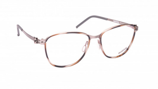 Mad In Italy Stella Eyeglasses, Leopard & Silver - Q04