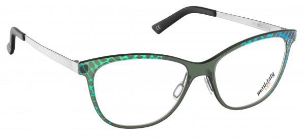 Mad In Italy Zucca Eyeglasses, Leopard Green/Blue Mirror Z66