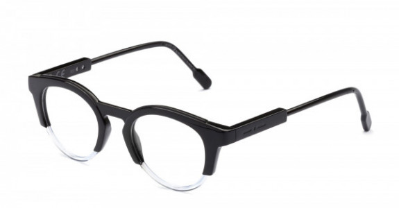 Italia Independent Robin Eyeglasses, Black/Crystal .009.012