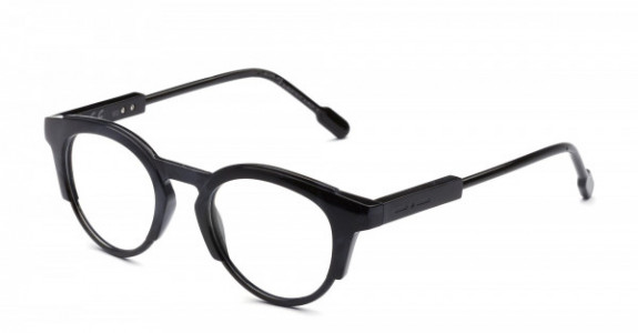Italia Independent Robin Eyeglasses, Black/Grey Acetate .009.071