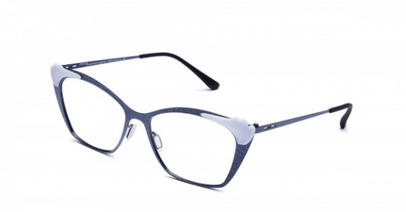 Italia Independent Jenny Eyeglasses, Dark Blue Glitter Glossy .021.GLT