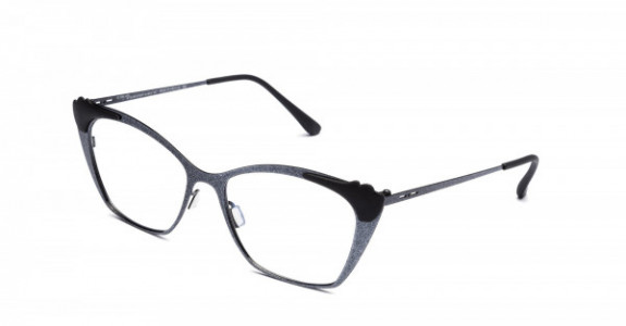 Italia Independent Jenny Eyeglasses, Black Glitter Glossy .009.GLT
